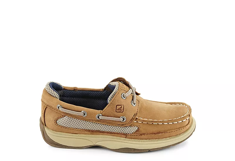 Sperry Boys Lanyard Boat Shoe - Tan 4 Sperry Boys Lanyard Boat Shoe - Tan - Image 2