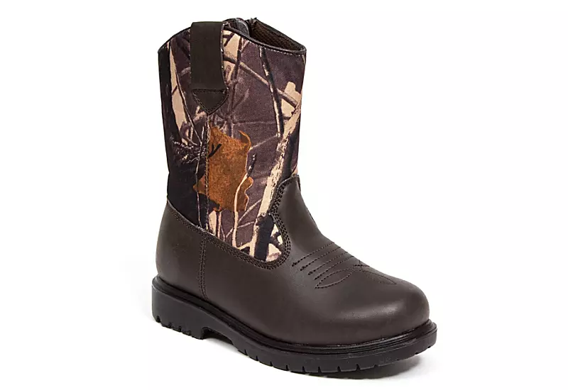 Deer Stags Boys Tour Western Boot - Camo 3 Deer Stags Boys Tour Western Boot - Camo