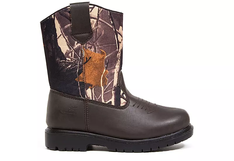 Deer Stags Boys Tour Western Boot - Camo 4 Deer Stags Boys Tour Western Boot - Camo - Image 2