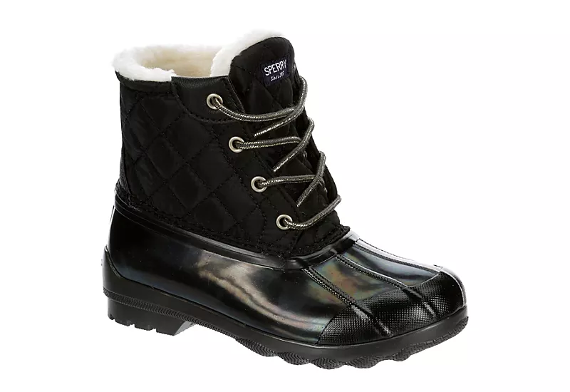 Sperry Girls Port Boot Rain Boot - Black 3 Sperry Girls Port Boot Rain Boot - Black