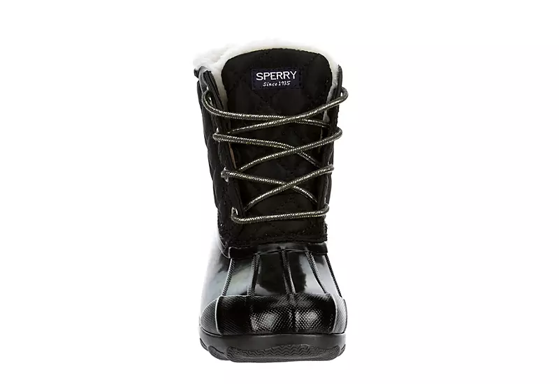 Sperry Girls Port Boot Rain Boot - Black 5 Sperry Girls Port Boot Rain Boot - Black - Image 3