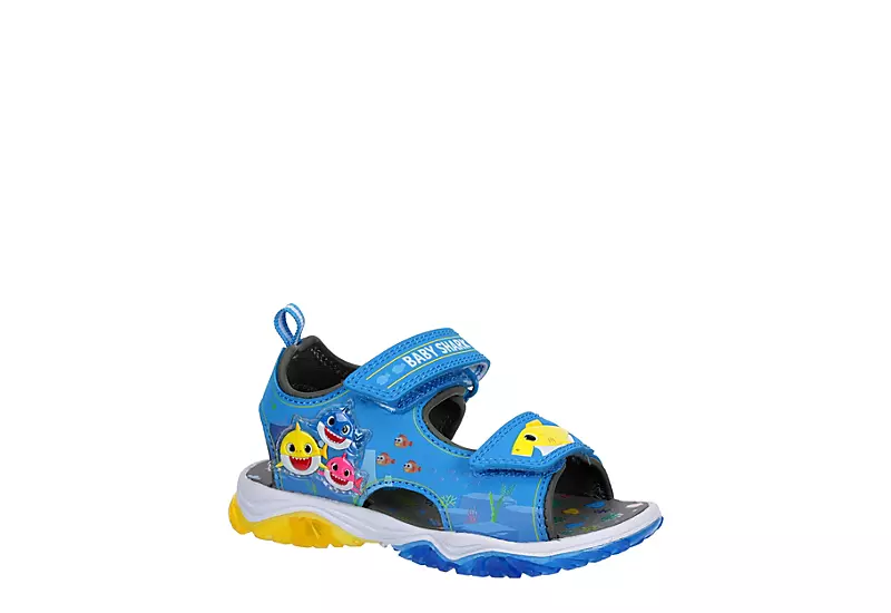 Nickelodeon Boys Infant Baby Shark Light Up Sandal - Blue 3 Nickelodeon Boys Infant Baby Shark Light Up Sandal - Blue
