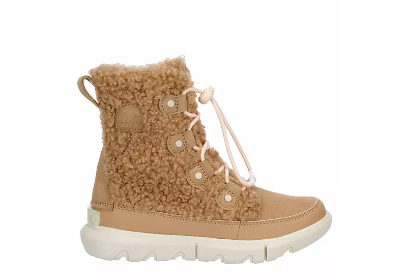Sorel Girls Explorer Cozy Wp Snow Boot - Blush 4 Sorel Girls Explorer Cozy Wp Snow Boot - Blush - Image 2