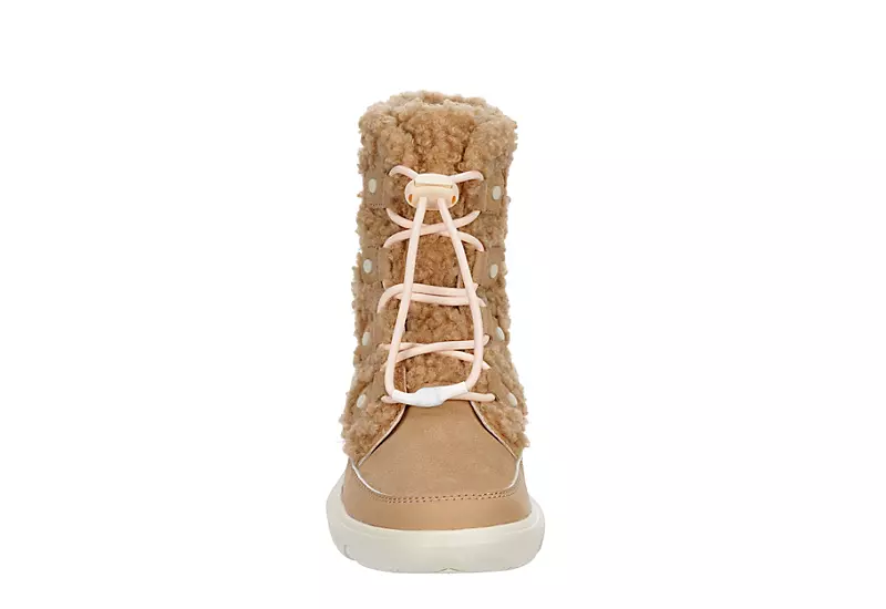 Sorel Girls Explorer Cozy Wp Snow Boot - Blush 5 Sorel Girls Explorer Cozy Wp Snow Boot - Blush - Image 3
