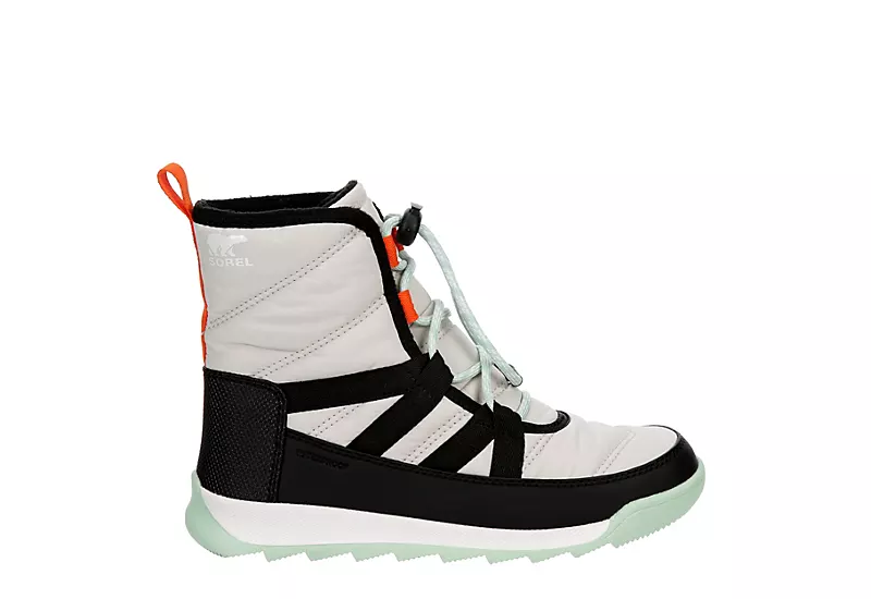 Sorel Girls Whitney Ii Short Lace Wp Snow Boot - Grey 4 Sorel Girls Whitney Ii Short Lace Wp Snow Boot - Grey - Image 2