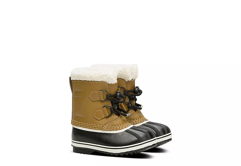 Sorel Boys Infant Pac Tp Wp Snow Boot - Tan 3 Sorel Boys Infant Pac Tp Wp Snow Boot - Tan