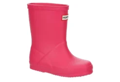 Hunter Boots Llc Girls Infant Original First Classic Rain Boot - Pink