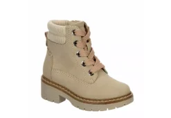 Cupcake Couture Girls Infant Lil Lexi Lace-up Boot - Beige