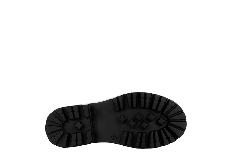 Madden Girl Girls Jrozzie Combat Boot - Black 9 Madden Girl Girls Jrozzie Combat Boot - Black - Image 7