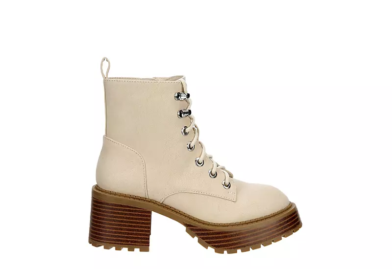 Limelight Girls Elleri Lace Up Boot - Ivory 4 Limelight Girls Elleri Lace Up Boot - Ivory - Image 2