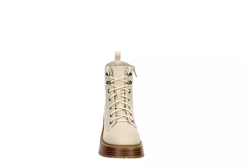 Limelight Girls Elleri Lace Up Boot - Ivory 5 Limelight Girls Elleri Lace Up Boot - Ivory - Image 3