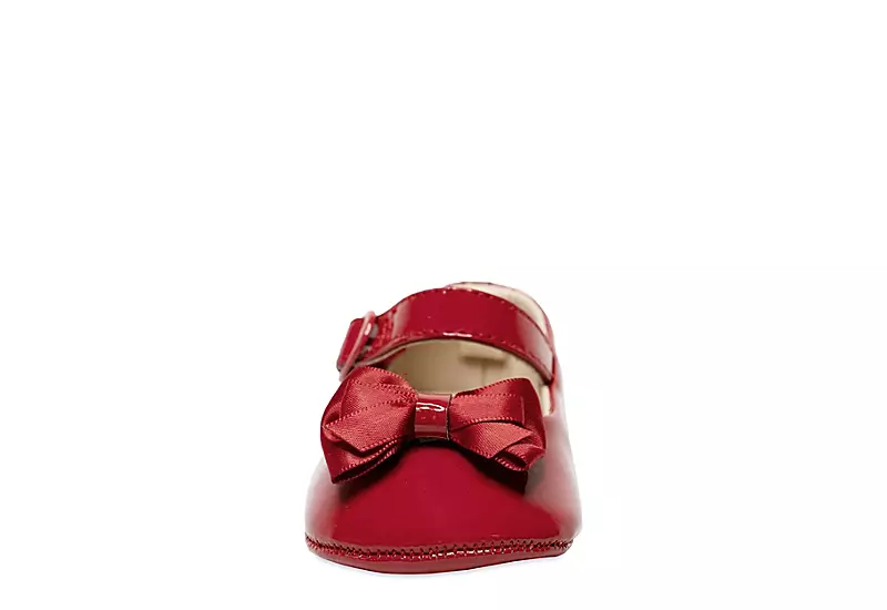 Baby Deer Girls Infant Mckenna Dress Flat - Red 5 Baby Deer Girls Infant Mckenna Dress Flat - Red - Image 3