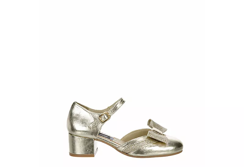 Rachel Shoes Girls Valeria Dress Heel - Gold 4 Rachel Shoes Girls Valeria Dress Heel - Gold - Image 2
