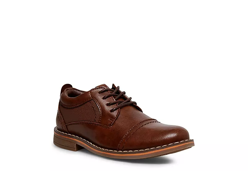 Steve Madden Boys Boliverr Dress Shoe - Cognac 3 Steve Madden Boys Boliverr Dress Shoe - Cognac