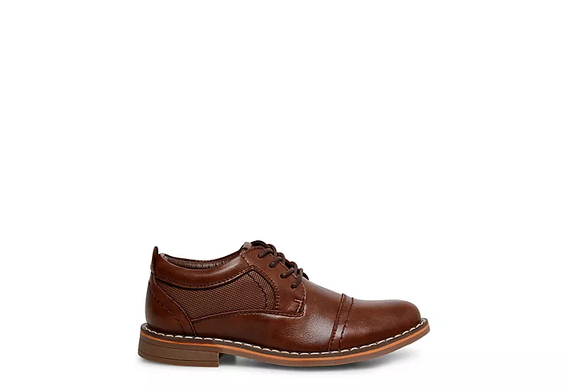 Steve Madden Boys Boliverr Dress Shoe - Cognac 4 Steve Madden Boys Boliverr Dress Shoe - Cognac - Image 2