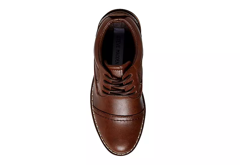 Steve Madden Boys Boliverr Dress Shoe - Cognac 7 Steve Madden Boys Boliverr Dress Shoe - Cognac - Image 5