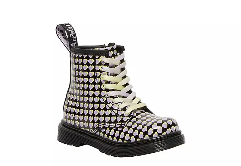Dr. Martens Dr.martens Girls Infant 1460 Combat Boot - Black 3 Dr. Martens Dr.martens Girls Infant 1460 Combat Boot - Black