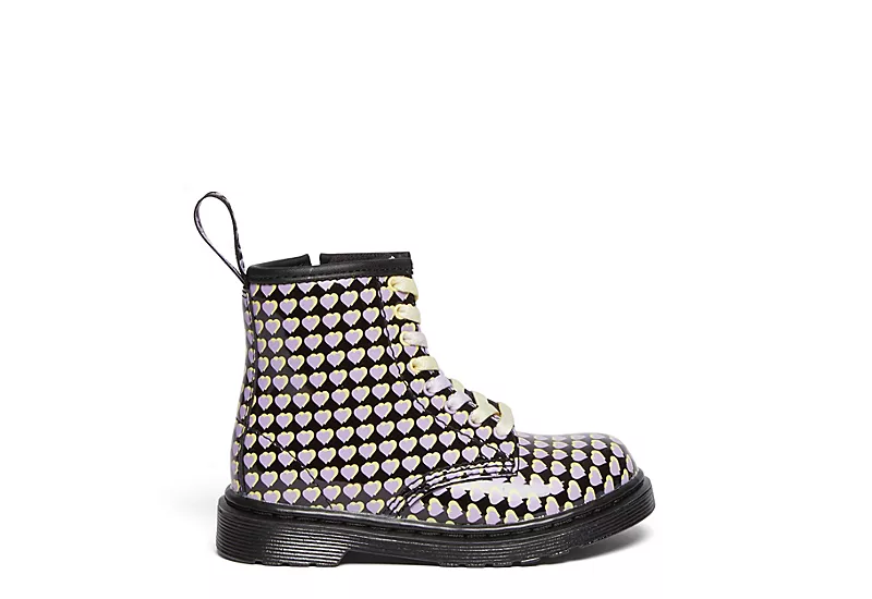 Dr. Martens Dr.martens Girls Infant 1460 Combat Boot - Black 4 Dr. Martens Dr.martens Girls Infant 1460 Combat Boot - Black - Image 2