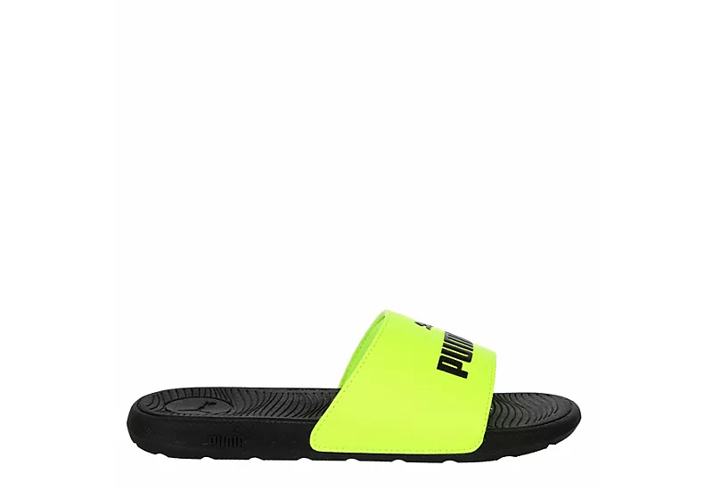 Puma Boys Cool Cat 2.0 Sport Slide Sandal - Lime 4 Puma Boys Cool Cat 2.0 Sport Slide Sandal - Lime - Image 2