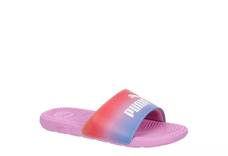 Puma Girls Cool Cat Slide Sandal - Pink 3 Puma Girls Cool Cat Slide Sandal - Pink
