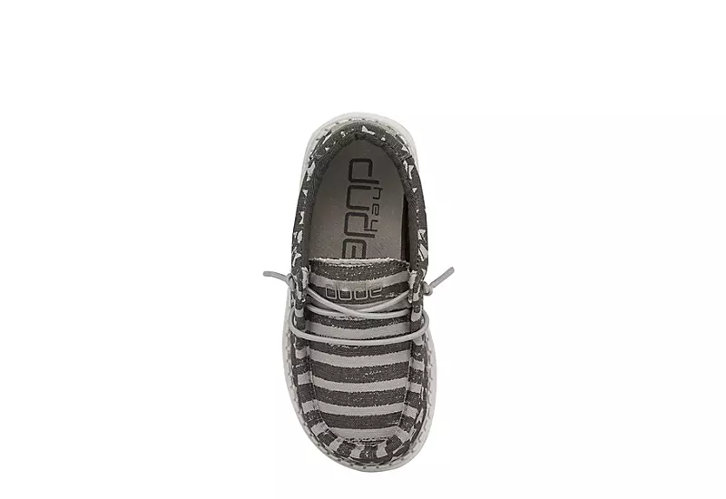 Heydude Boys Infant Wally Toddler Slip On Sneaker - Grey 8 Heydude Boys Infant Wally Toddler Slip On Sneaker - Grey - Image 6