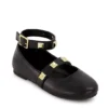 Marc Fisher Girls Tashi Buckle Dress Flat - Black -Nike || ADIDAS || Puma Shop US 01 702956 00