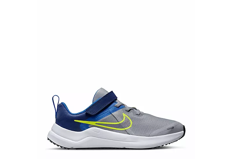 Nike Boys Downshifter 12 Slip On Sneaker - Grey 4 Nike Boys Downshifter 12 Slip On Sneaker - Grey - Image 2
