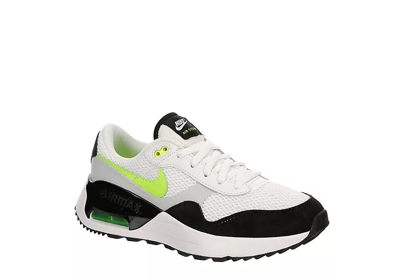 Nike Boys Air Max Systm Bg Sneaker - White 3 Nike Boys Air Max Systm Bg Sneaker - White