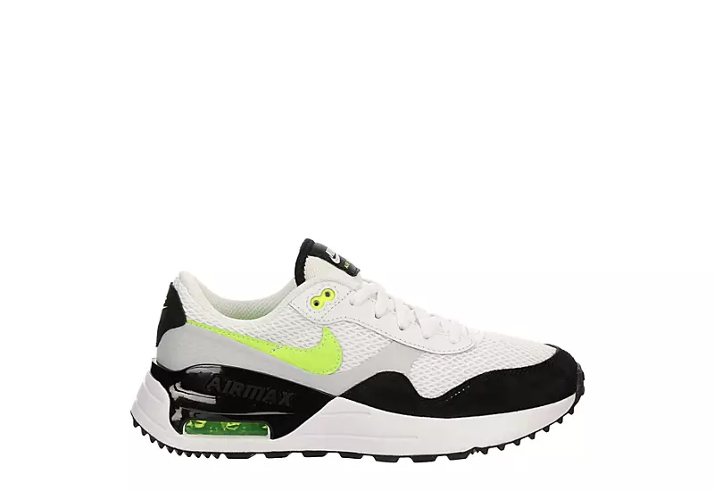 Nike Boys Air Max Systm Bg Sneaker - White 4 Nike Boys Air Max Systm Bg Sneaker - White - Image 2