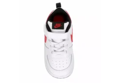 Nike Boys Infant Court Borough 2 Low Top Sneaker - White -Nike || ADIDAS || Puma Shop US 01 808123 05