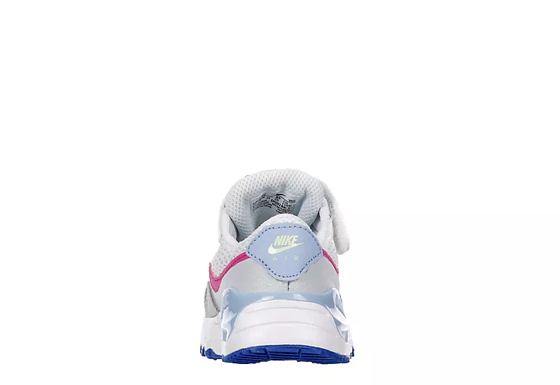 Nike Girls Infant Air Max Systm Td Sneaker - White 7 Nike Girls Infant Air Max Systm Td Sneaker - White - Image 5