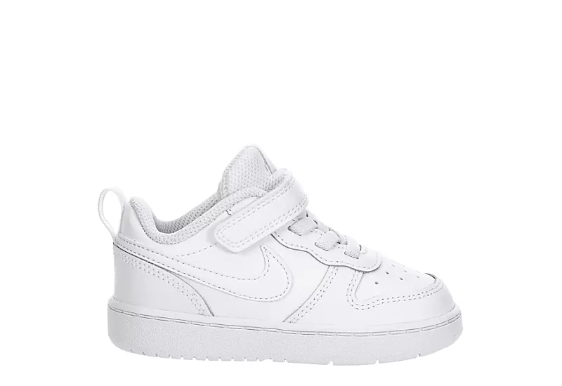 Nike Boys Infant Court Borough 2 Low Top Sneaker - White 4 Nike Boys Infant Court Borough 2 Low Top Sneaker - White - Image 2