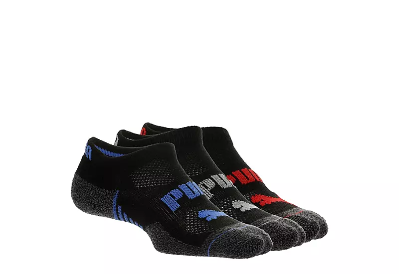 Puma Boys Low Cut Socks 3 Pairs - Black 3 Puma Boys Low Cut Socks 3 Pairs - Black