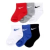 Nike Boys Ankle Socks 6 Pairs - Assorted -Nike || ADIDAS || Puma Shop US 01 900402 00