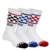 Vans Boys 3pk Checker Band Crew Socks - White 1 Vans Boys 3pk Checker Band Crew Socks - White -Nike || ADIDAS || Puma Shop US 01 900990 00