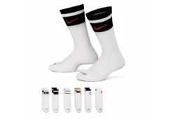 Nike Boys Heritage Crew Socks 6 Pairs - Black