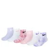 Nike Girls Quarter Socks 6 Pairs - Tie-dye -Nike || ADIDAS || Puma Shop US 01 902393 00