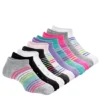 Ladeda Girls Stripes And Dots No Show Socks 10 Pairs - Assorted -Nike || ADIDAS || Puma Shop US 01 902478 00