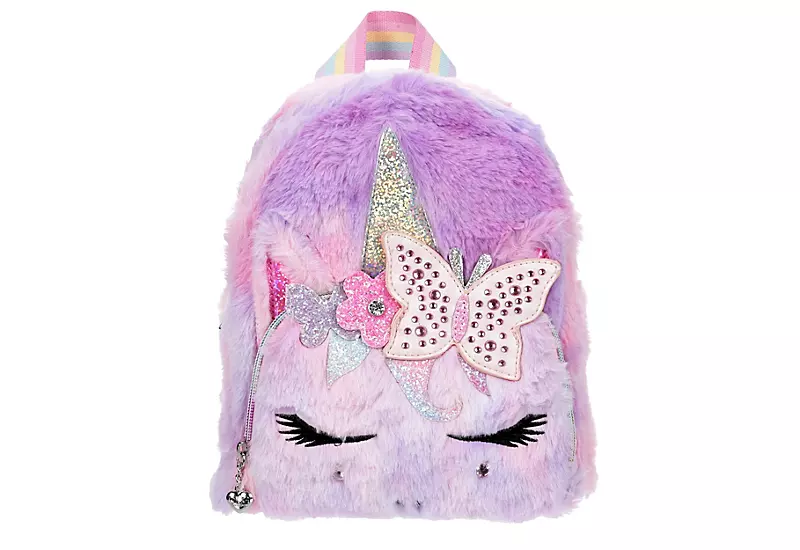 Omg Girls Miss Gwen Faux Fur Mini Backpack - Pink 4 Omg Girls Miss Gwen Faux Fur Mini Backpack - Pink - Image 2