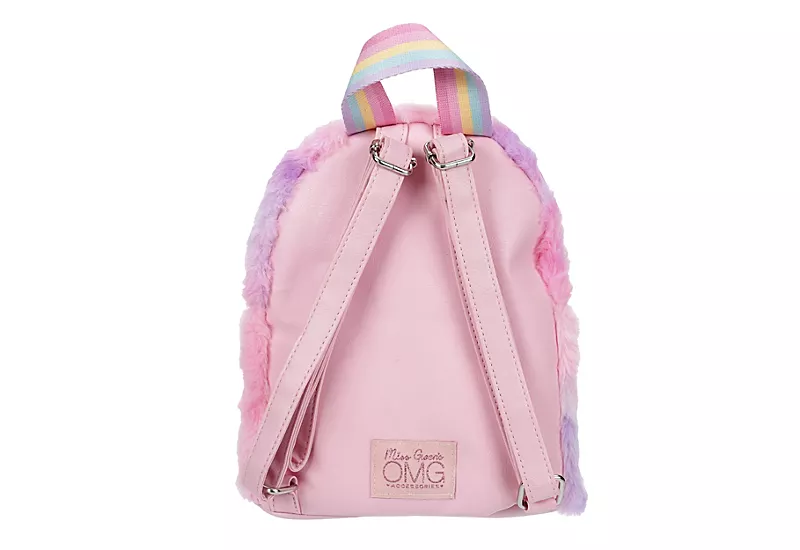 Omg Girls Miss Gwen Faux Fur Mini Backpack - Pink 5 Omg Girls Miss Gwen Faux Fur Mini Backpack - Pink - Image 3