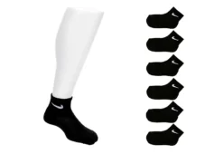 Nike Boys Toddler Quarter Socks 6 Pairs - Black